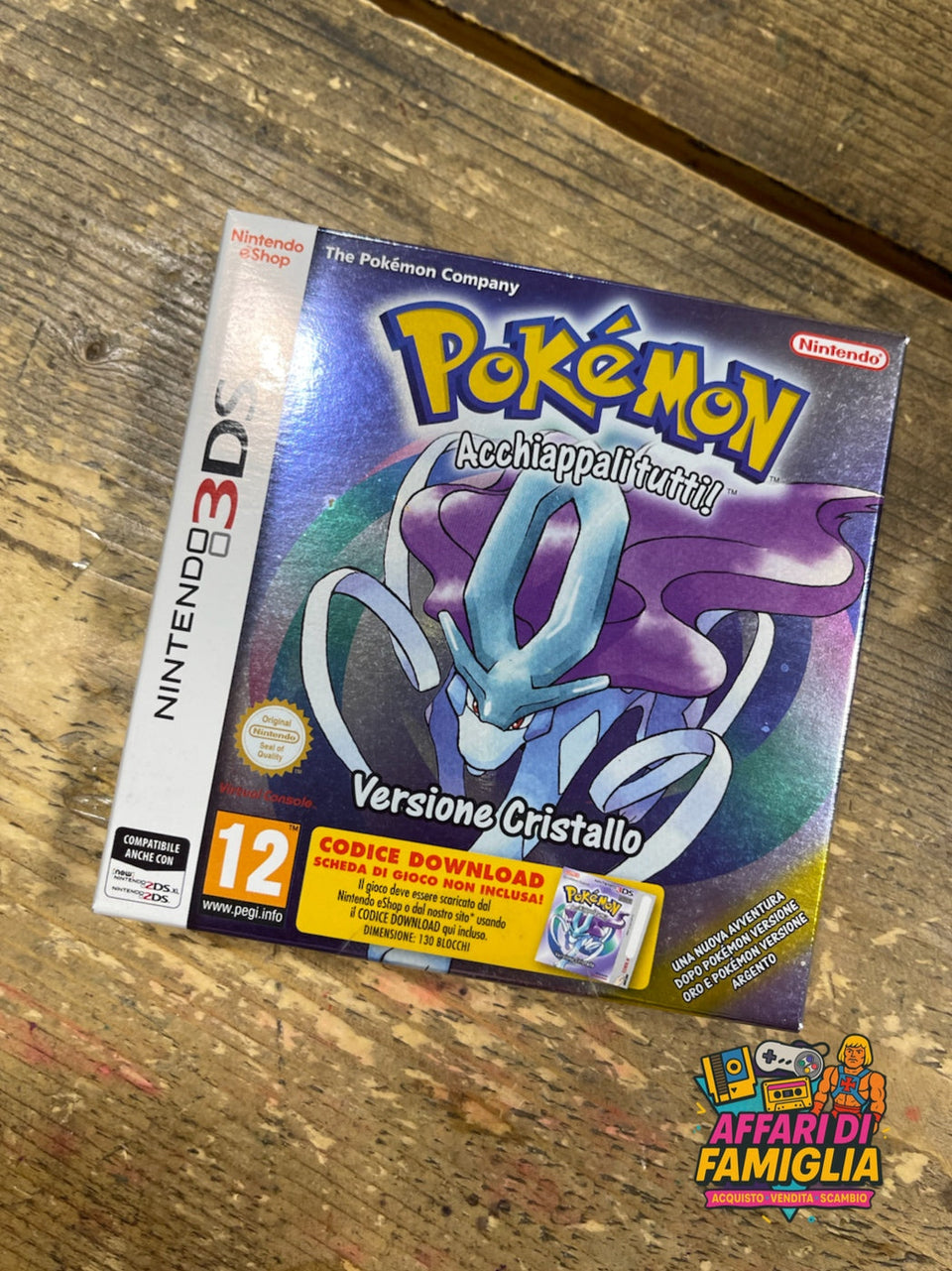 Gioco nintendo 3ds pokemon cristallo nuovo con codice