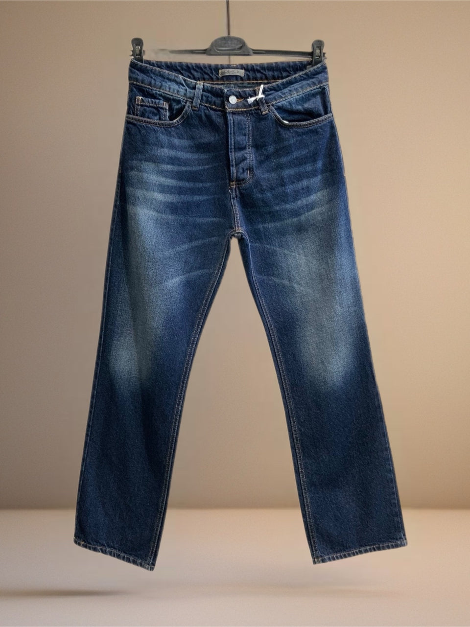 Jeans baggy blu denim uomo