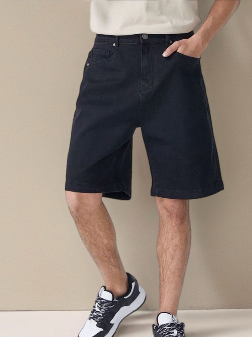 Jeans baggie uomo nero