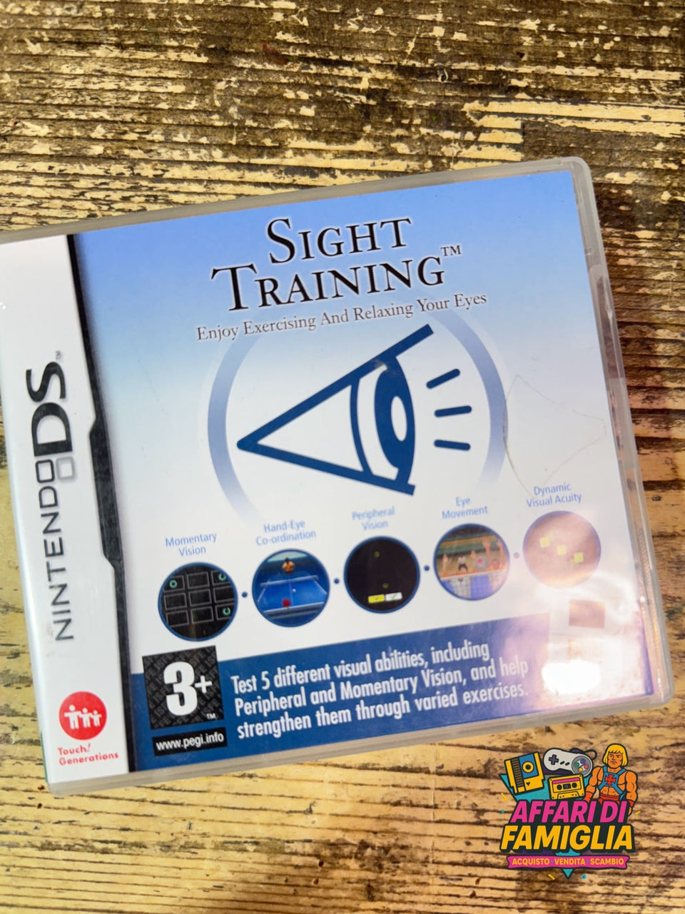 Gioco nintendo ds sight training