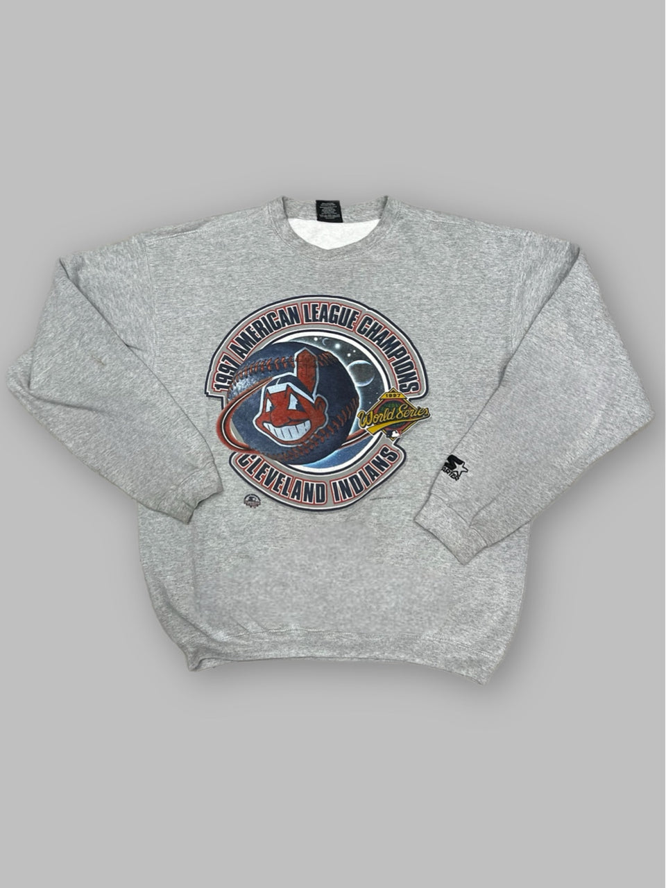 Felpa Vintage Cleveland Indians tg L