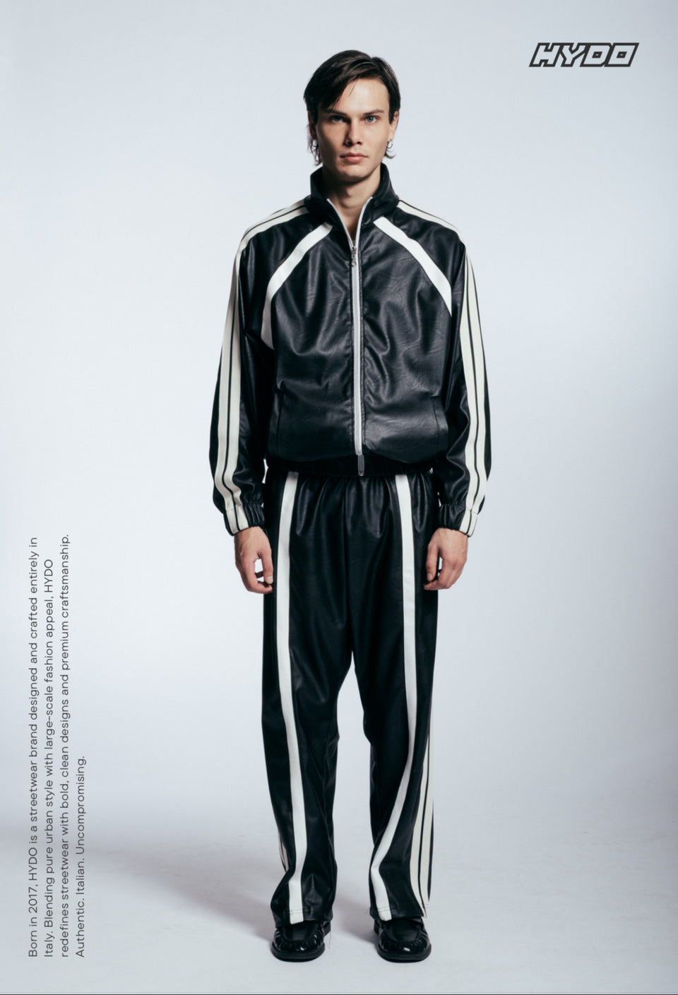 Completo hydo tuta ecopelle snoop dogg nero