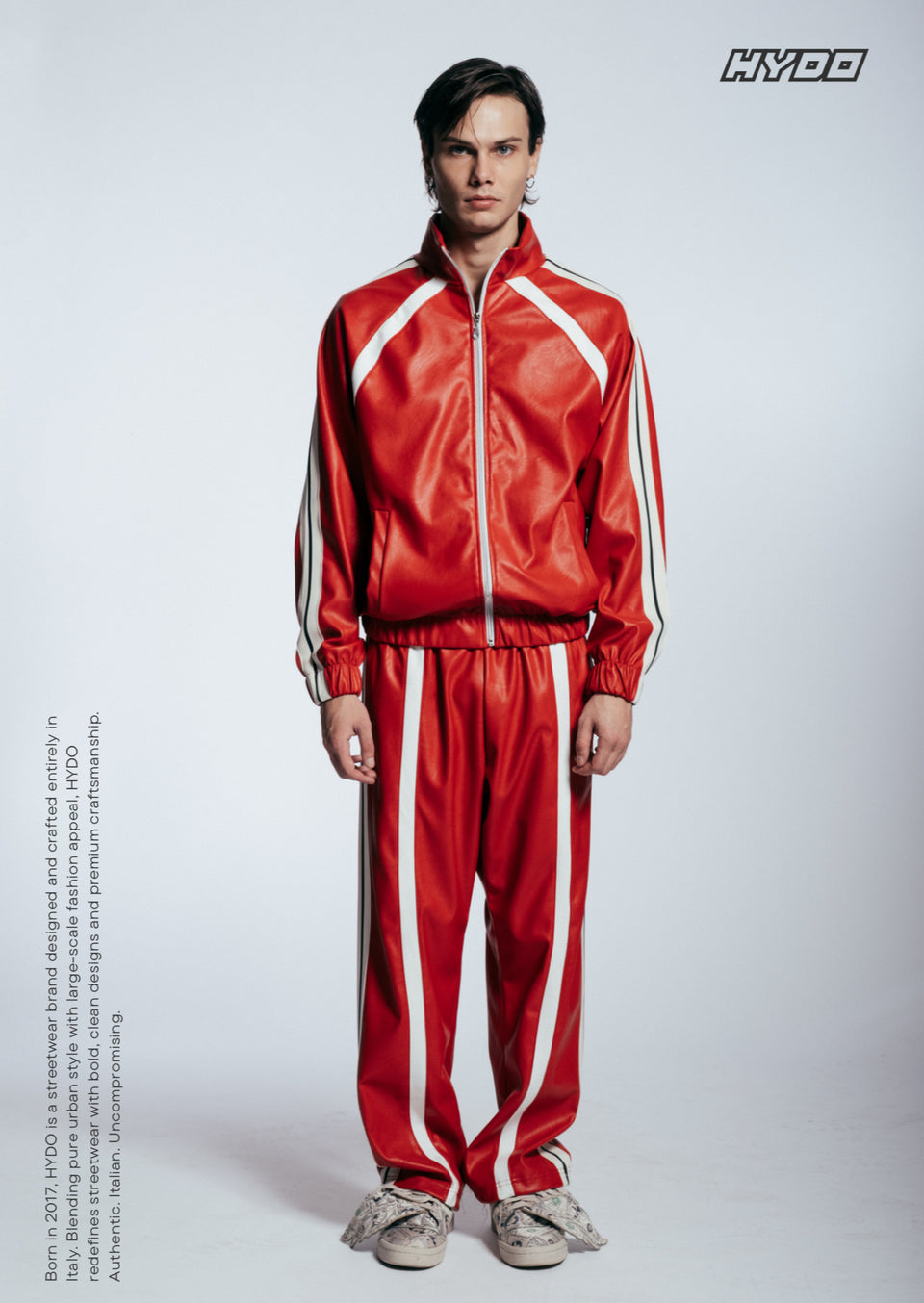 Completo hydo tuta ecopelle snoop dogg rosso