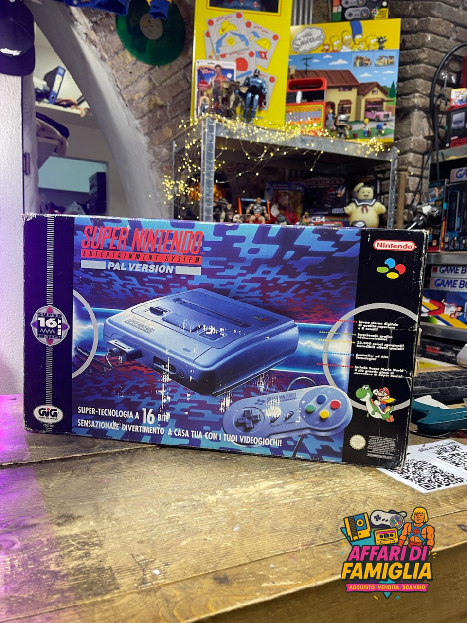 Console Super Nintendo Entertainment System – PAL Version (GIG, Italia, anni ’90)