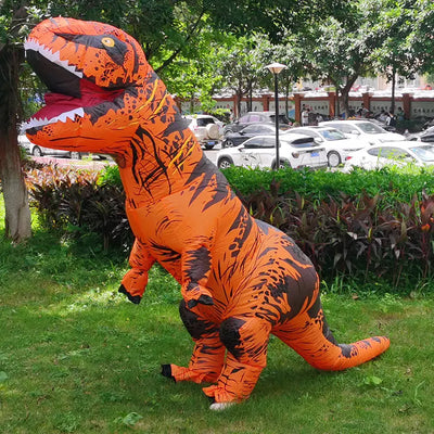 Costume t-rex gonfiabile Adult Kids T-Rex Inflatable Dinosaur Costumes Suit TOYS BAD PEOPLE