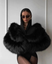 Pelliccia ecologico donna scollo MUST HAVE BAD PEOPLE