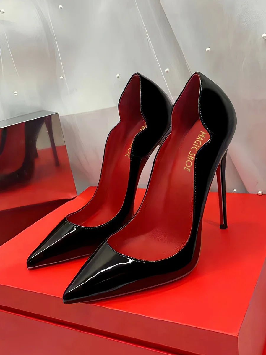 Black Red Bottom High Heels