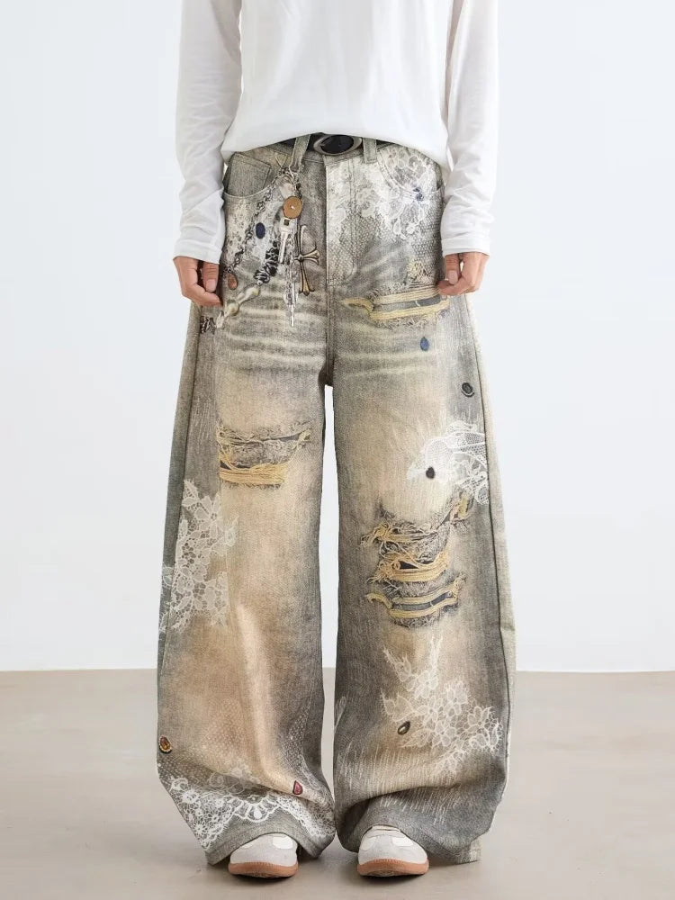 Baggy Jeans stampato
