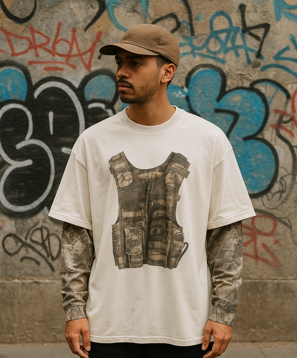 Maglia CAMO oversize streetwear