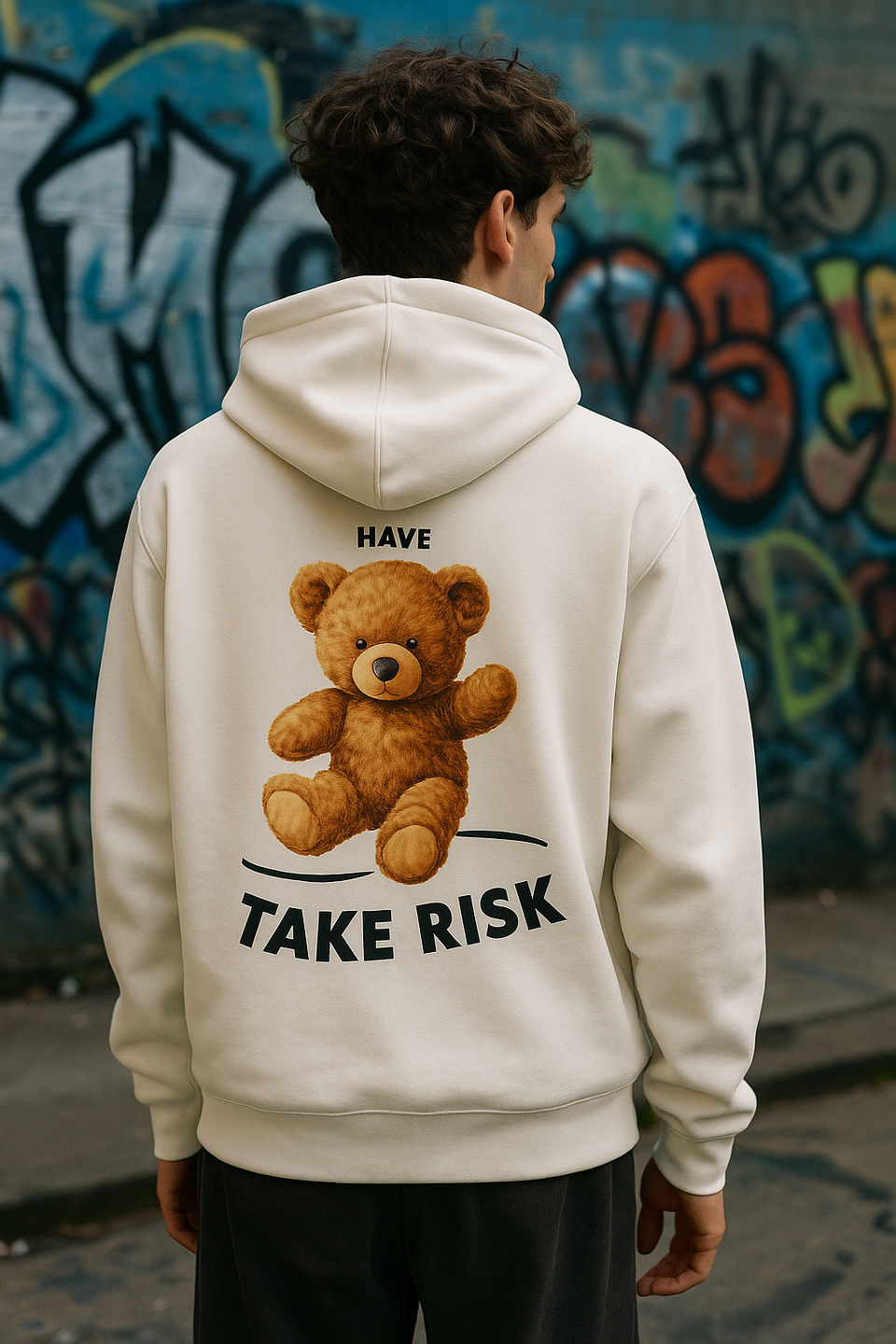 Felpa Take Risk bianca