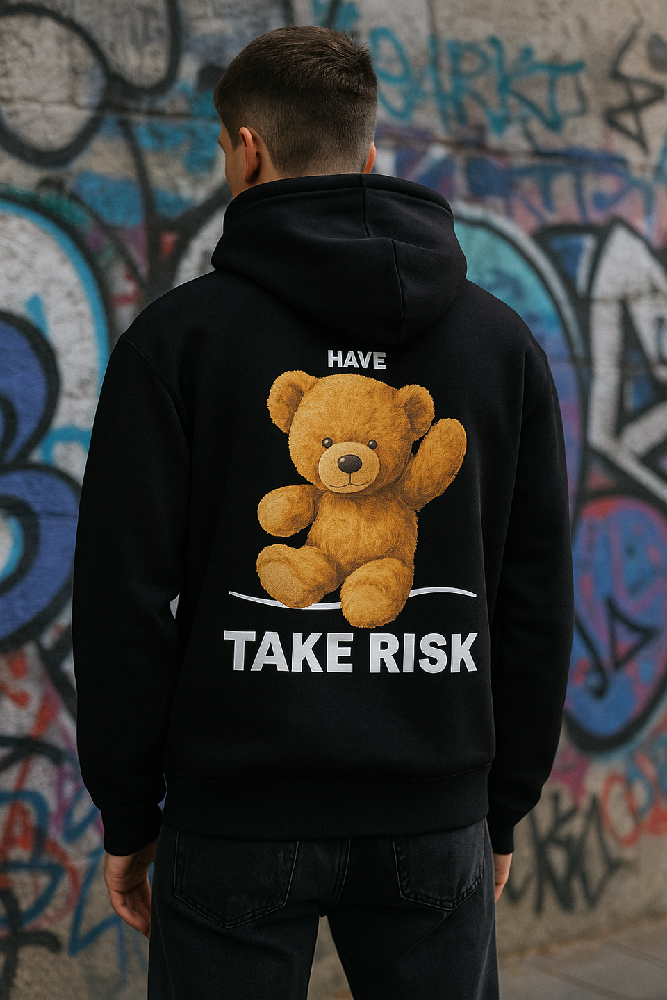 Felpa Take Risk nera