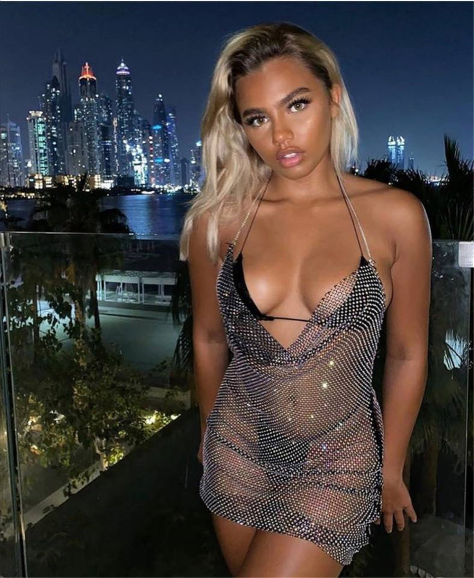 Lux diamond mini dress