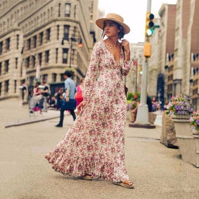 Swing bohemian dress Picture color MUST HAVE