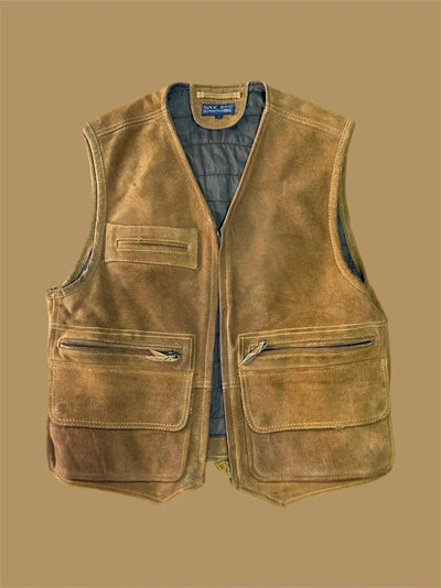 Gilet giacca scamosciato vintage Large Thriftmarket
