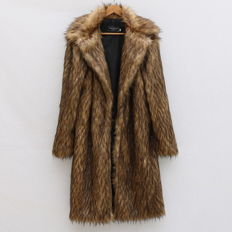 Natural long ecological fur for women