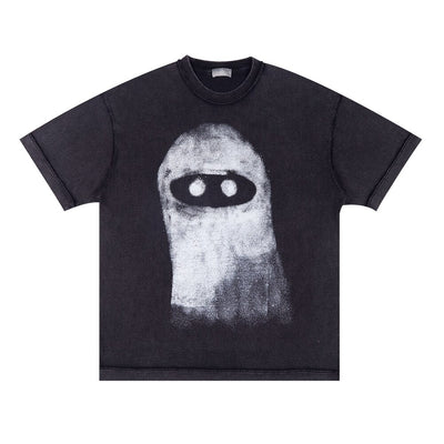 T-Shirt Hip Hop Streetwear Cute Monster Oversize Black Hype