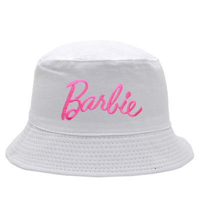 Barbie Letter Macaron Double-Sided Fisherman Hat Y2K white MUST HAVE
