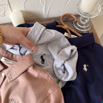 Completo baby short e polo con ricami unisex KIDS