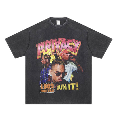Tshirt bootleg vintage hip hop streetwear unisex Black Hype