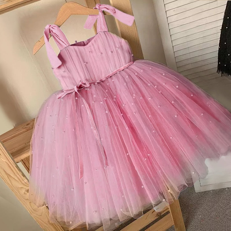Vestido esponjoso con tutú de princesa para niña