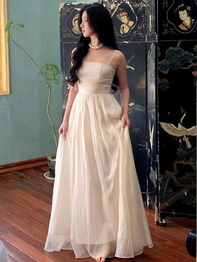 Women Elegant Long Straps Sleeveless Dress MUST HAVE