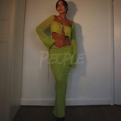 completo donna top e gonna lunga MUST HAVE