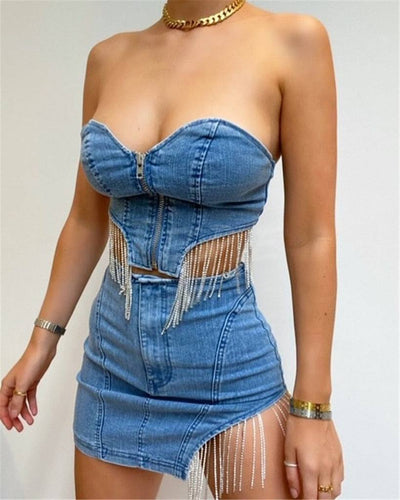 Completo jeans Daliah Blue MUST HAVE