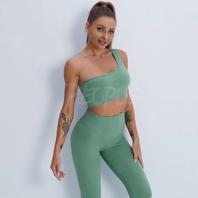 High Waist Gym Suit Green MUST HAVE